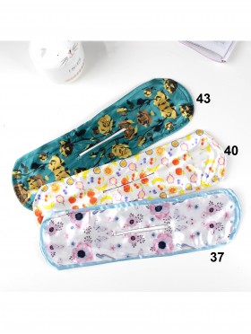 Floral Patterned Bun Maker/Bag Accent